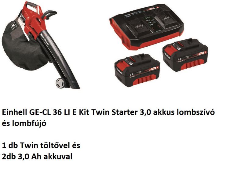 Einhell GE-CL 36 LI E Kit Twin starter 3,0