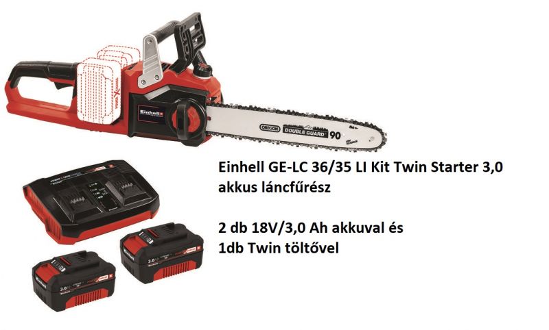 Einhell GE-LC 36/35 LI Kit Twin Starter 3,0