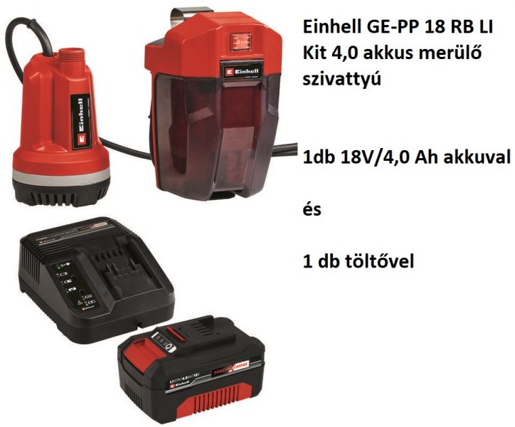 Einhell GE-PP 18 RB LI Kit 4,0