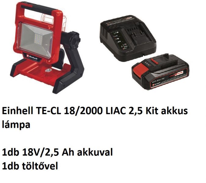 Einhell TE-CL 18/2000 LIAC 2,5 Kit