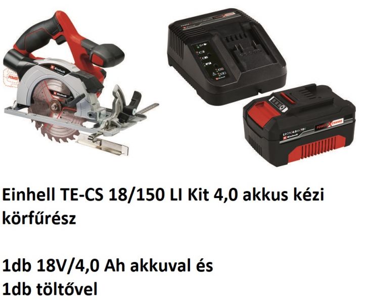 Einhell TE-CS 18/150 LI Kit 4,0